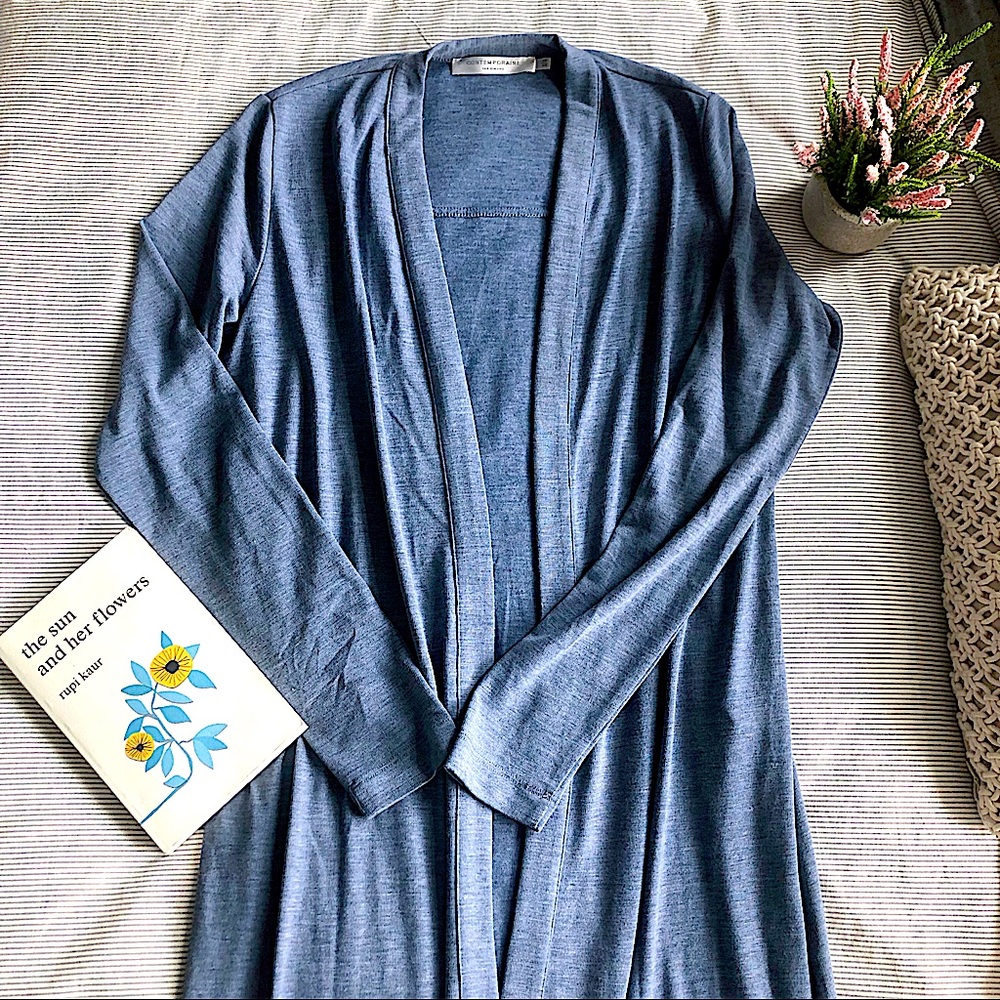 SIMONS Organic Cotton Contemporaire Maxi Cardigan